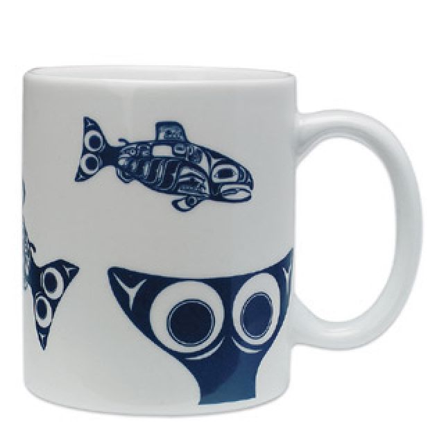 Native American Salmon Design Mug - By Terry Starr