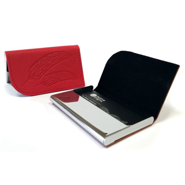 Native Origins Card Holder - Gift of Honor - Feather (Red)