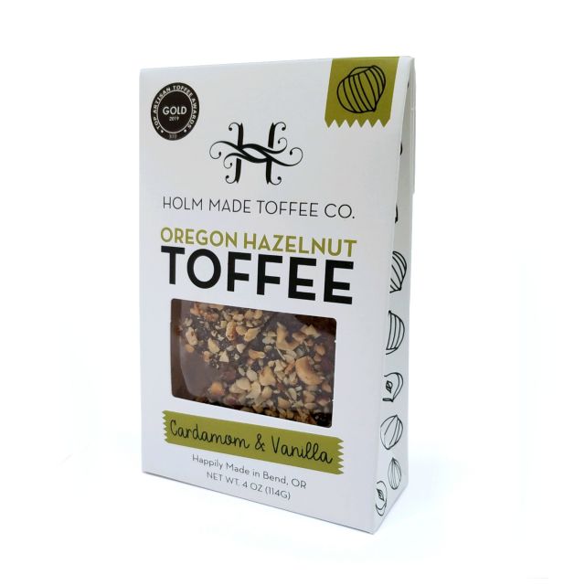Oregon Hazelnut Toffee - Cardamom & Vanilla - 4oz