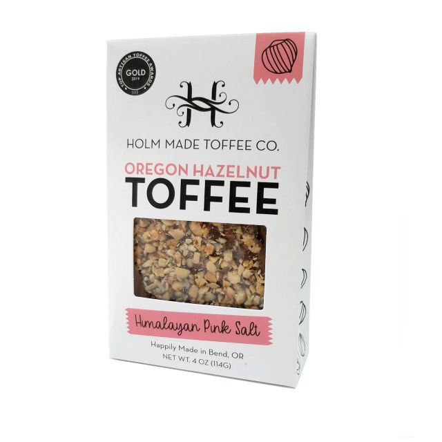 Oregon Hazelnut Toffee - Himalayan Pink Salt - 4oz