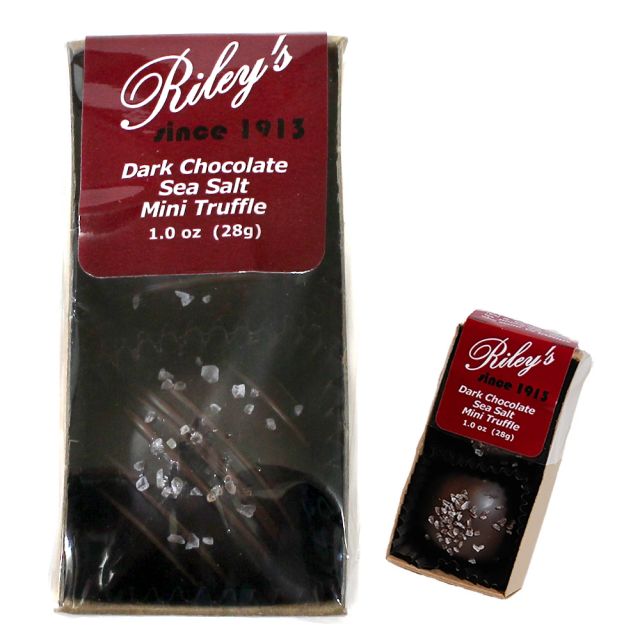 Riley's Dark Chocolate Sea Salt Mini Truffles - 1oz