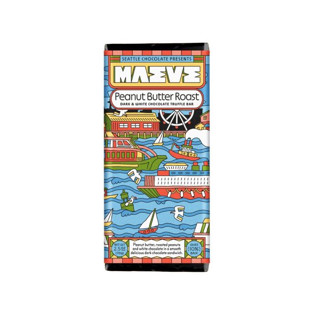 Seattle Chocolate Presents Maeve - Peanut Butter Roast - 2.5 oz