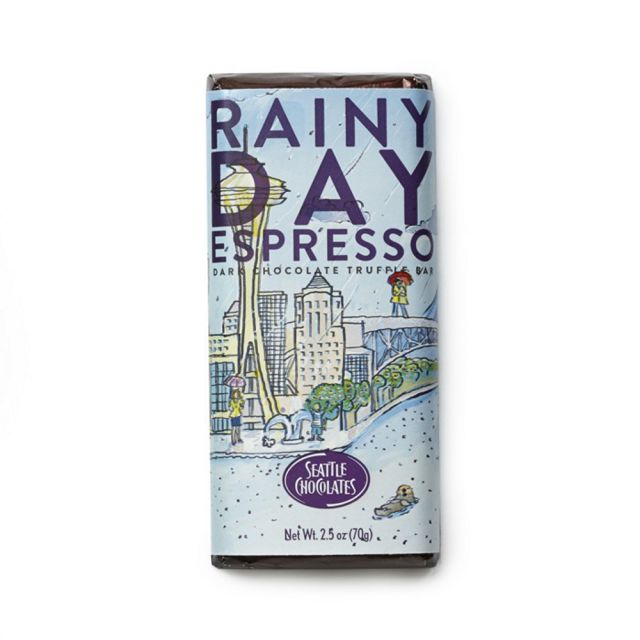 Seattle Chocolate - Rainy Day Espresso Truffle Bar - 2.5 oz
