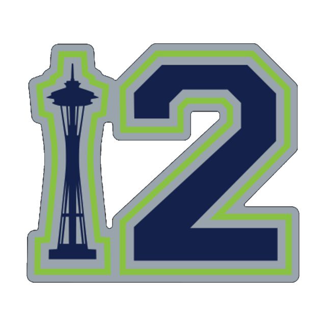 Seattle Seahawks - Large Sticker - 5 x 4.4