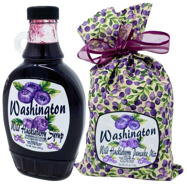 Wild Huckleberry Pancake Mix and Syrup Combo